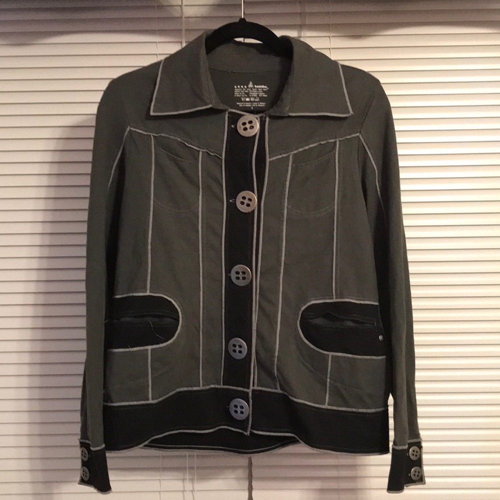 Neon Buddha lightweight button up jacket